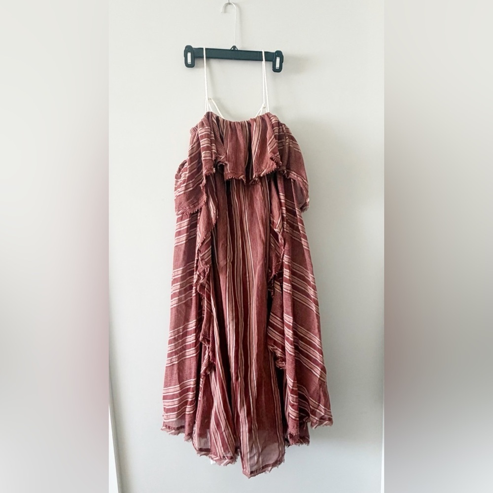 Free people S Striped Maxi Dress Made in India